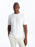 LC Waikiki Crew Neck Short Sleeve Men's Textured T-Shirt